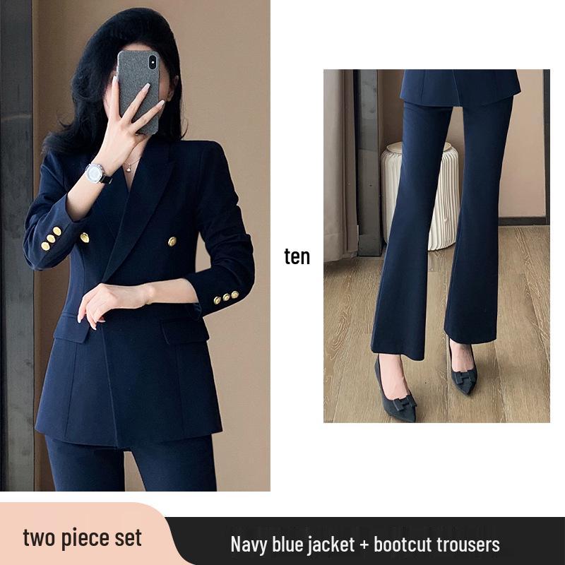 Women's 2025 High-End Professional Suit Set - Spring/Autumn Formal Wear