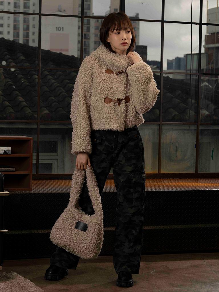 The Green Lab Monggle Bear Mini Bag [Light Beige]
