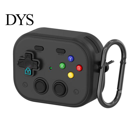 Protective Case TPU with Keychain for Airpods Funny Handheld Game Design Drop Protection Hard Shell Cover Safety Lock Men Boys Shatterproof Phone