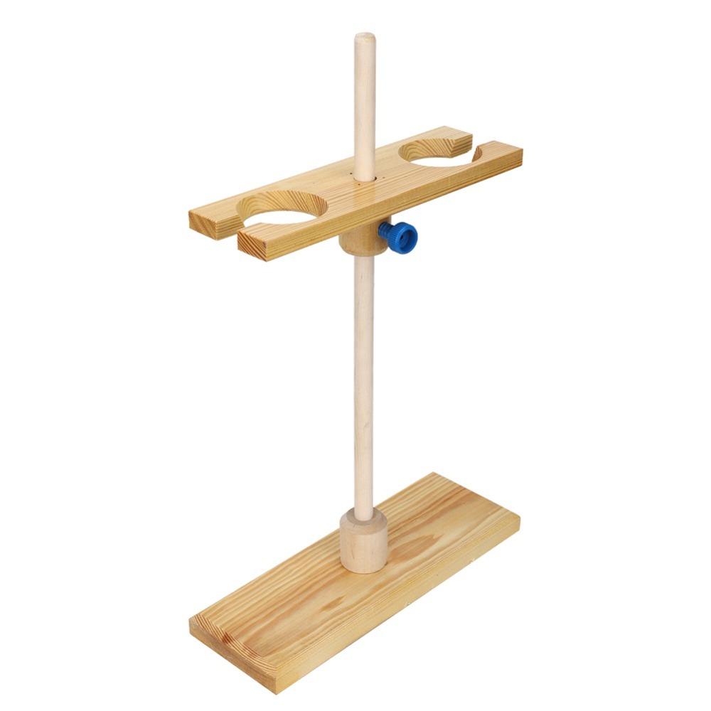 2 Hole Wood 2 Hole Funnel Rack 2 Hole Separatory Funnel Holder Funnel Stand Lab Analysis