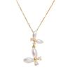 Butterfly Necklace with Color-Retaining Zircon - Fashionable, Versatile Women's Jewelry Accessory.