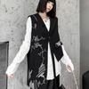 Design Personalized Embroidery Vest Female Spring and Summer Irregular Loose Vest.