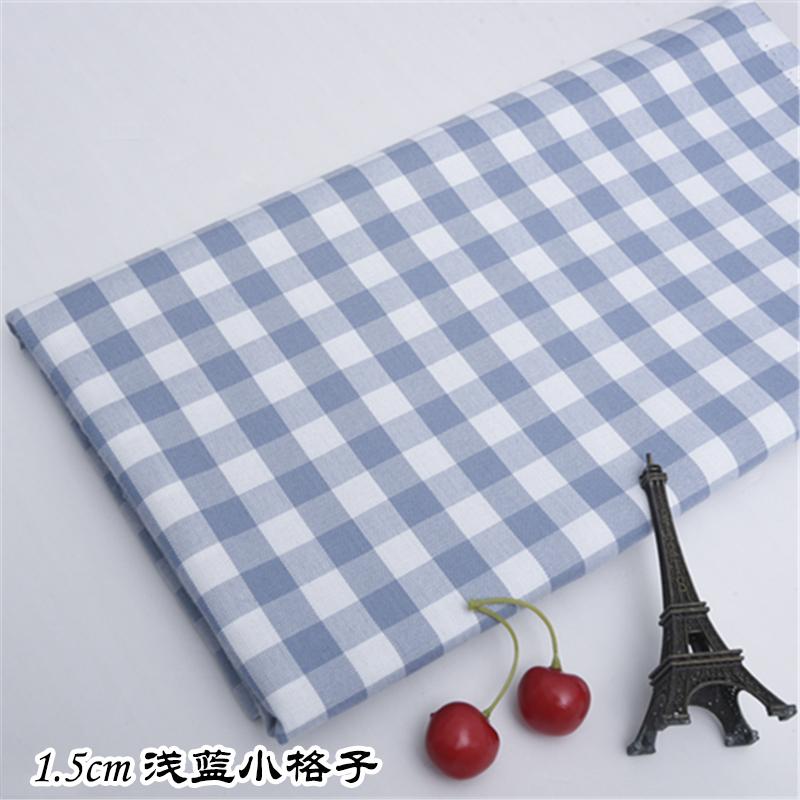 1M/2M/3M Thick Cotton linen solid color Fabric - Grid stripe DIY Material for Home Textiles (by Meter)