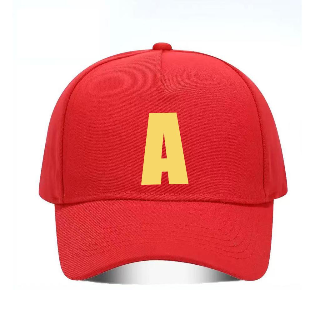 Alvins And The Chipmunk Red Adjustable Baseball Cap Unisex S/P Movie Promo Geek Animation Graphic A/S/T Sun Hats Woman Man