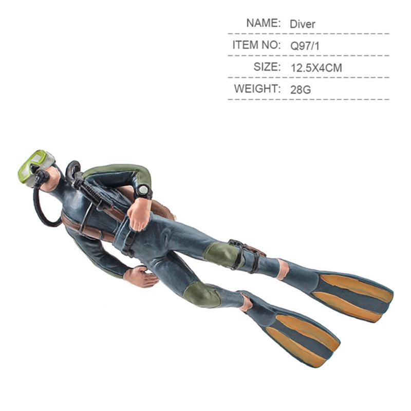 Твердая пластиковая модель дайвера, реалистичная форма, подводная кукла-исследователь, игрушки для дома No. 1