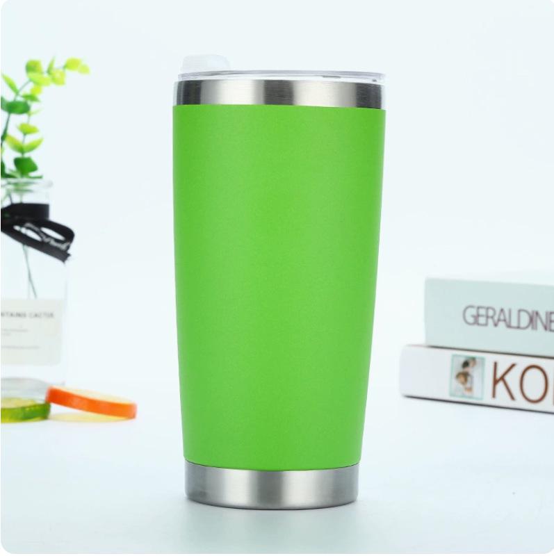 20oz Stainless Steel Insulated Car Cup - Large Capacity Ice Buster Business Gift 20oz трава зеленый