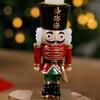 Christmas Decorations - Nutcracker Resin Candlestick - Home Desktop Ornament