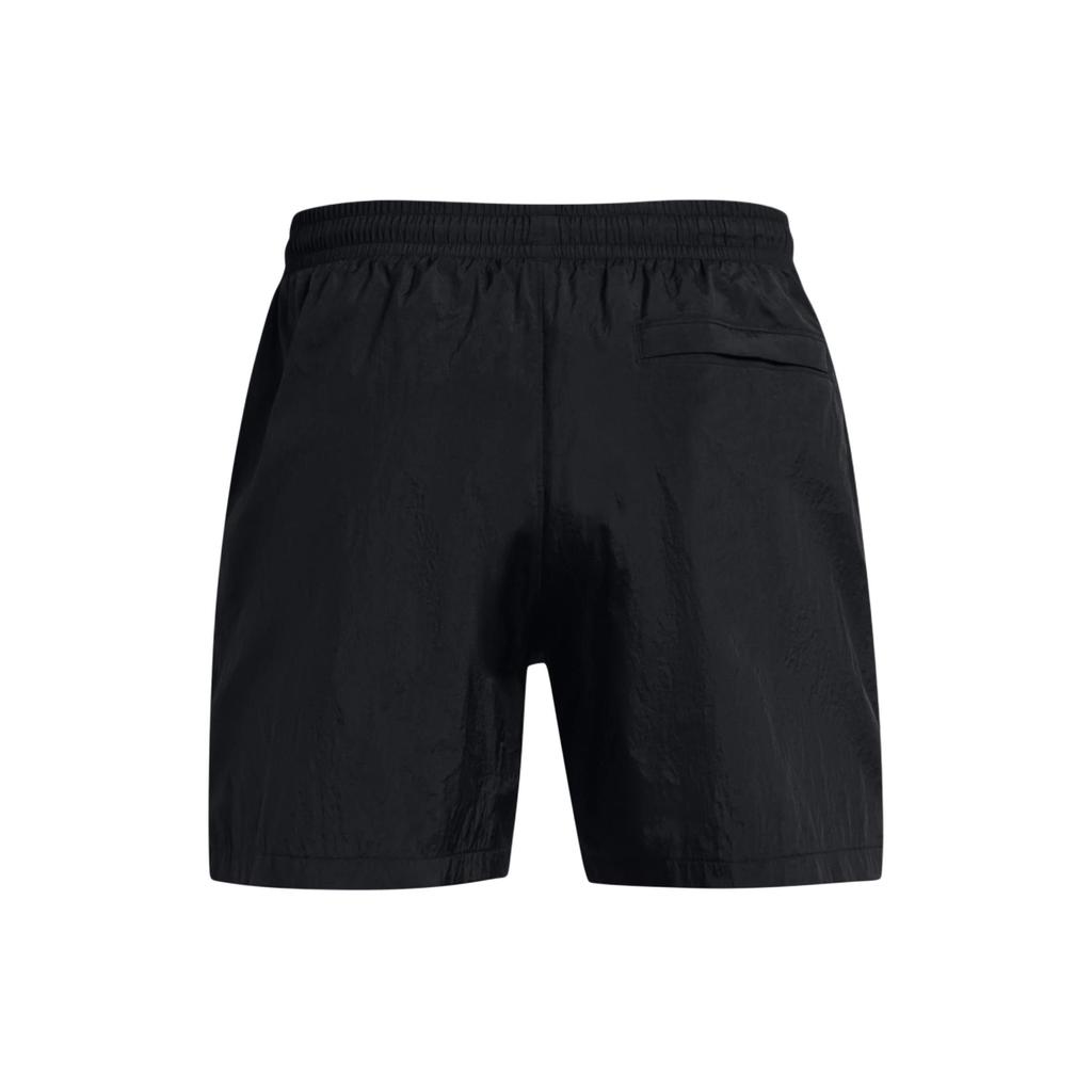 Under Armour Solide Logo Gerade Bein Gewebte Freizeitshorts Herrenshorts Schwarz 1383351-001