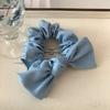 Denim Schleife Haargummi Blaue Stoff Einfach Vielseitig Koreanisch Neu Scrunchie Mode Haarschmuck