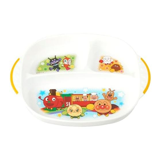 Rec Anpanman Lunch Plate (25 x 19.5 x 3.5cm) Microwave / Dishwasher / Boiling Disinfection OK / Non-slip included