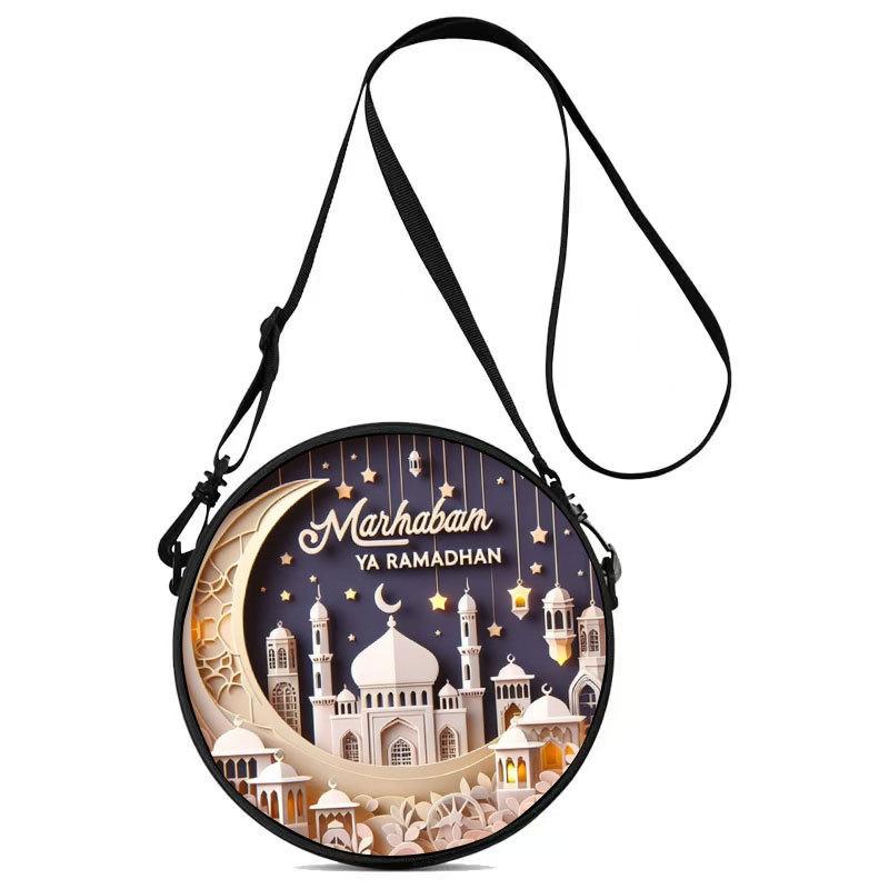 Women'S Personalized Vinyl Record Small Round Bag Can Be Carried And Carried Polyester Multi-Functional Cosmetic Bag Storage Bag