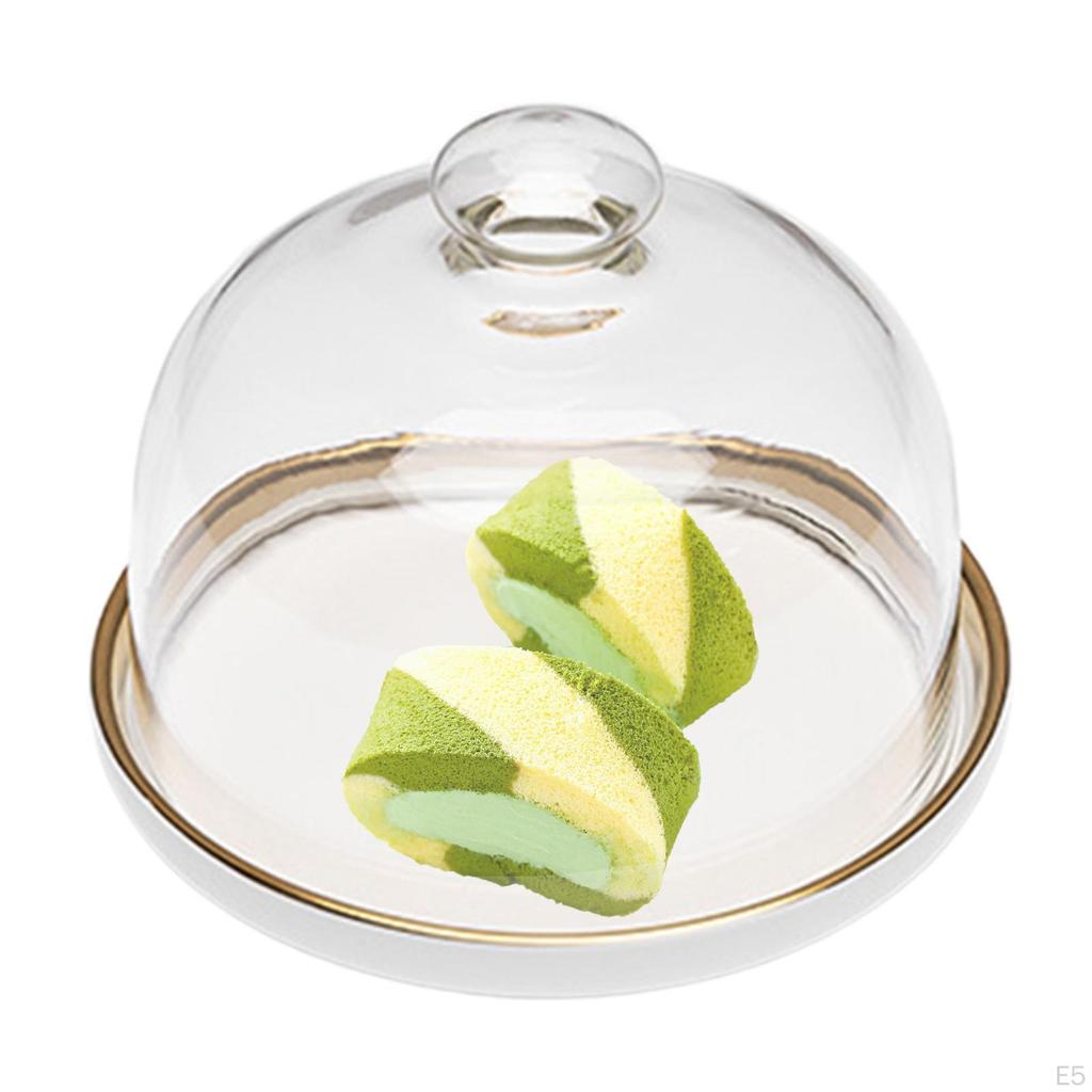 Cover Serving Tray Supplies Storage Dust-Proof Cake Stand Platter Display for Dinnerware Wedding