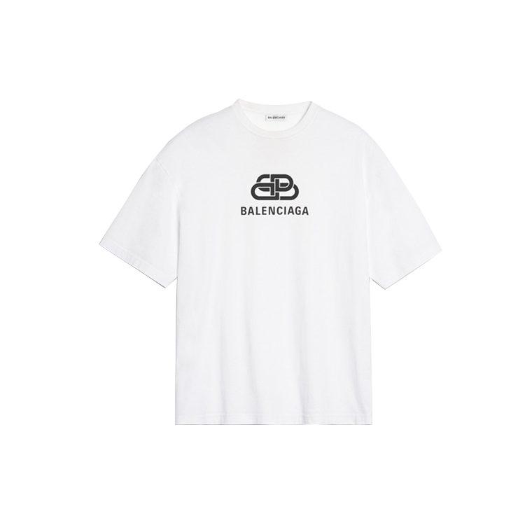 Balenciaga SS20 Drop Shoulder Sleeve T Shirt Women's White 570813TEV489044