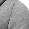 Hooded Long Sleeve Male Jacket Autumn Winter Windproof Solid Color Pockets Cardigan Jacket