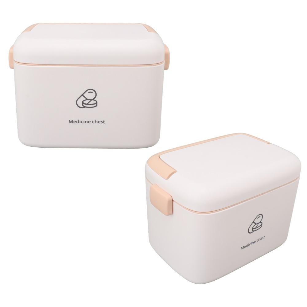 Removable Tray Medicine Storage Box Thickened Pp Family Emergency Medicine Case Home Use