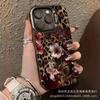 Leopard Print Cherry for Apple 15 Colored Silver iPhone14Pro Creative 11promax Matte 16 Protective Case 17