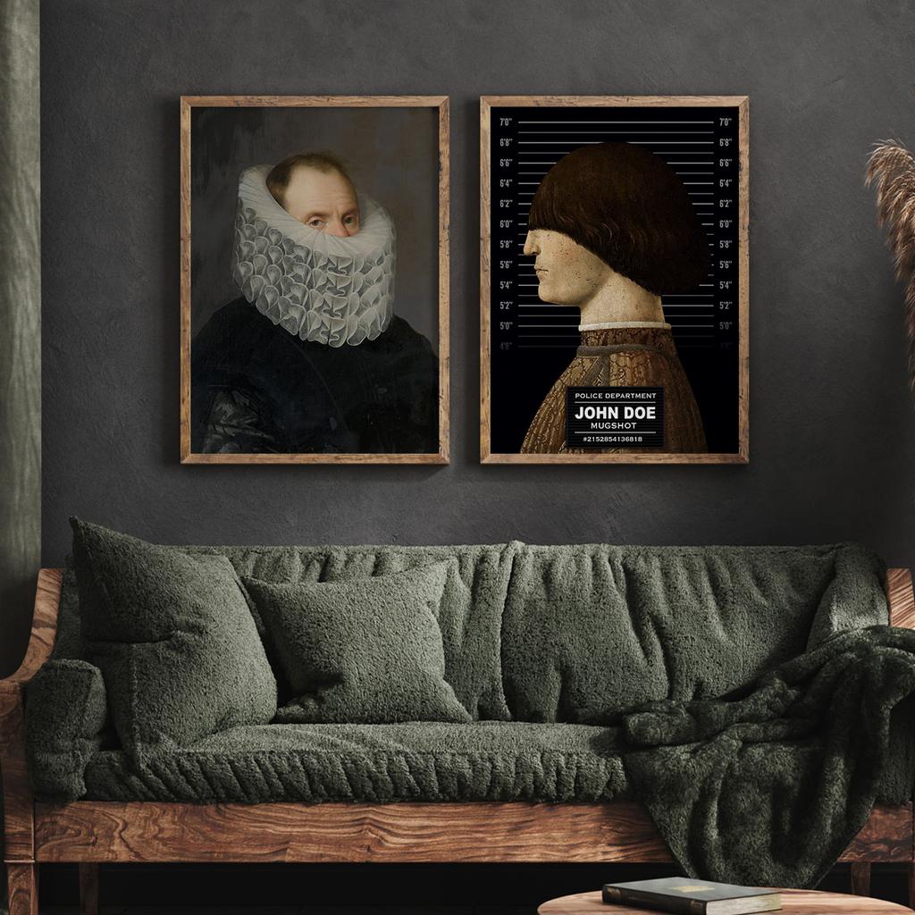 Set of Two Poster Paintings