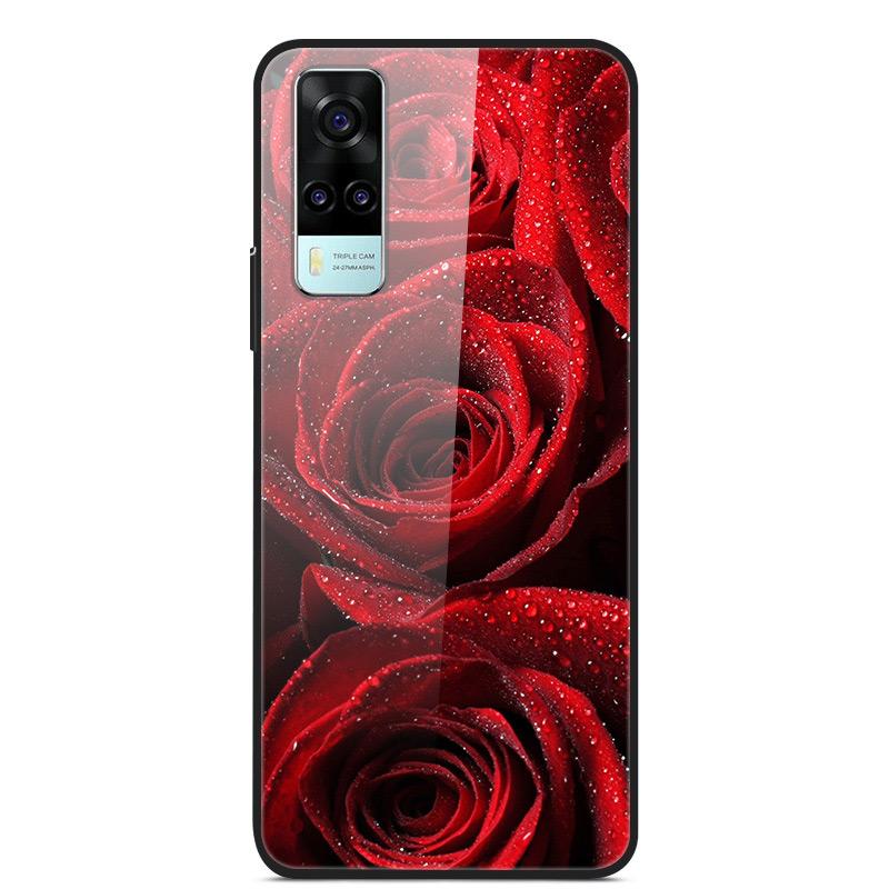 Tempered Glass Case For Vivo Y31 Y51 Case Soft Silicome Bumper For Vivo Y51 Y31 Phone Case Hard Glass Back Cover Y 31 Y 51 Funda