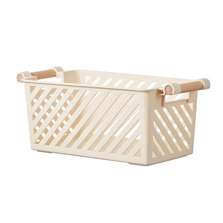 1/2PCS Japanese Simple Desktop Organiser Home Bedroom Sundry Organiser Snacks Basket Cosmetic Storage