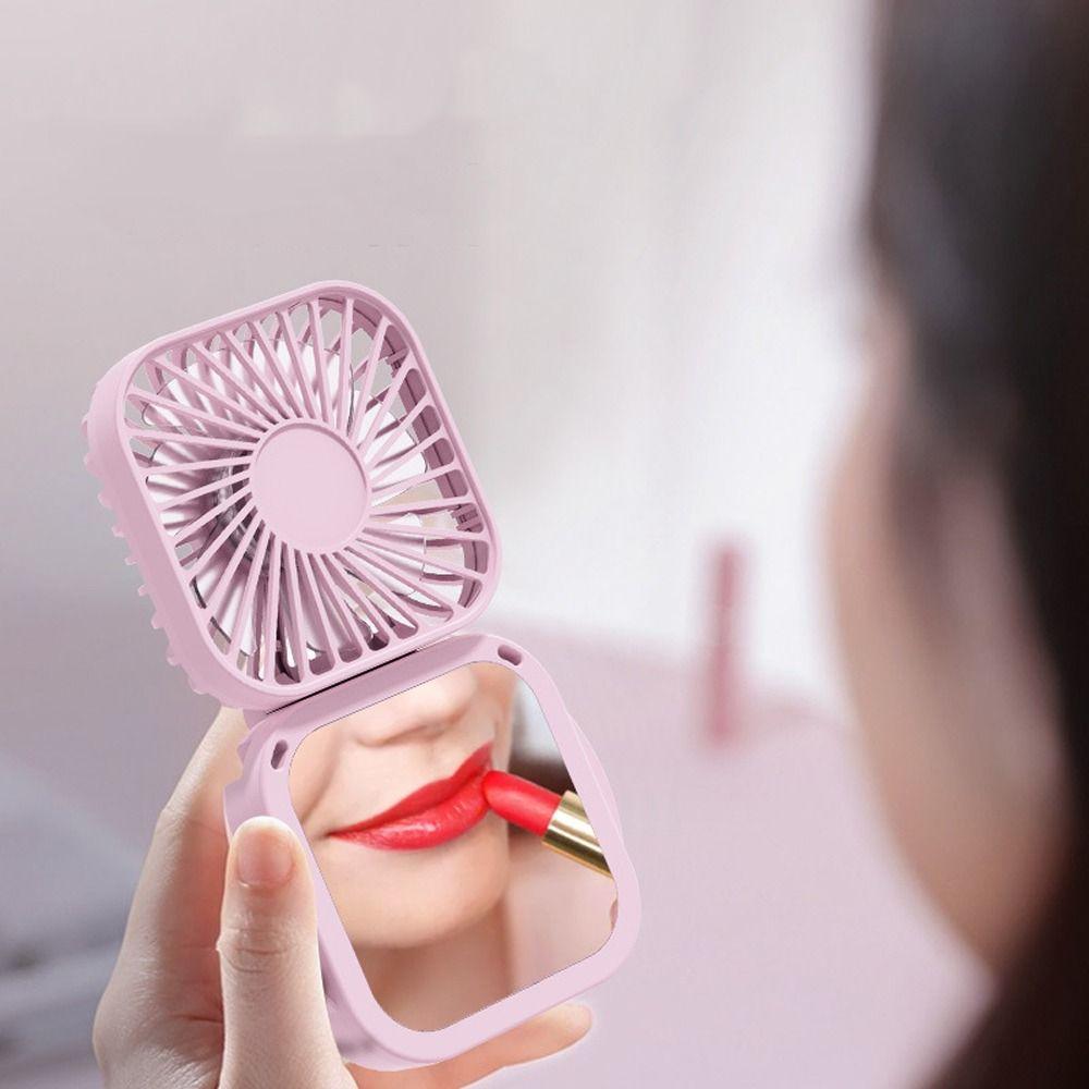 

USB Charging Small Electric Fan Adjustable Hanging Neck Fan Personal Desk Fan Summer Gift синій