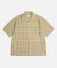 ESPIONAGE Textured Check Western S/S Shirt Beige