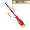 Insulated Driver 1000V Screwdriver Magnetic Tip TPR+PP Ergonomic Grip