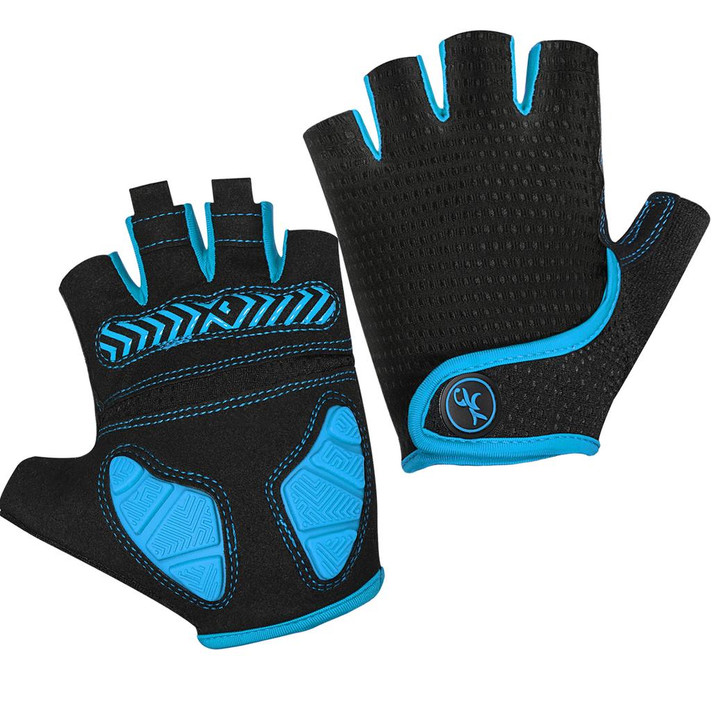 Guanti da Ciclismo Estivi Sportivi, Imbottitura in Gel 5MM Mezzi Dita Guanti da Bicicletta MTB Antiurto Antiscivolo Guanti da Bici per Uomo Donna