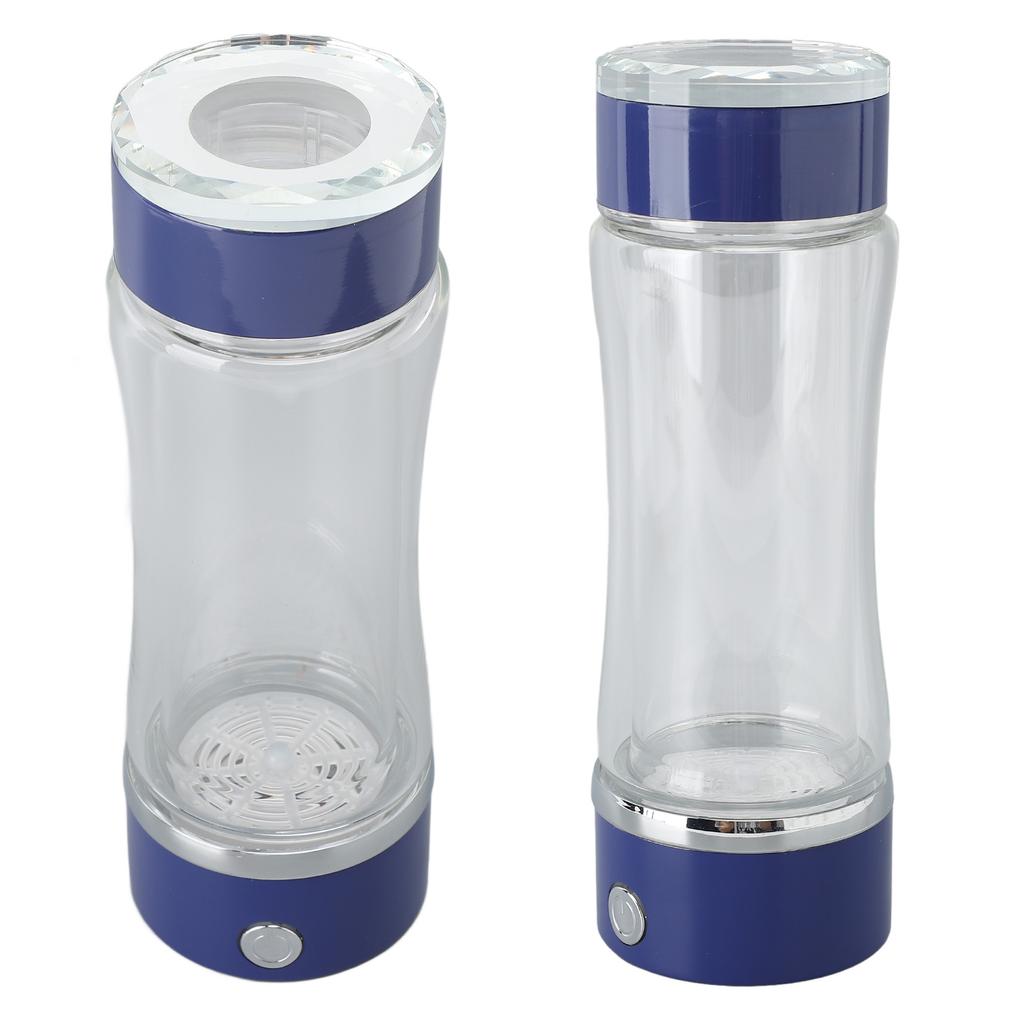 Hydrogen Generator Water Bottle 420ml SPE PEM Technology Water Ionizer Rechargeable Hydrogen Rich