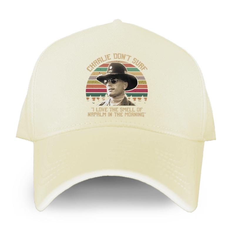 Vintage Apocalypse Now Charlie Don't Surf Baseball Cap Film I Love The Smell Of Napalm In The Morning Unisex Women Caps Hip Hop Hat