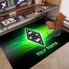 Op maat Gemaakt Tapijt Borussia Mönchengladbach Patroon Print Naam Tekst Zacht Antislip Vloerkleed voor Huis Binnen Decoratie