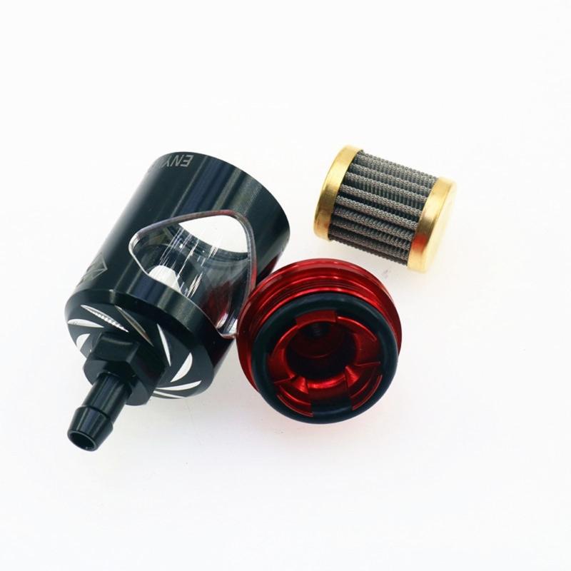 Filtr oleju motocyklowego 8mm Filtr paliwa z rdzeniem magnetycznym Filtr paliwa ze stali nierdzewnej Akcesoria motocyklowe