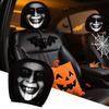Autokopfstützenschoner 2 Stück Weiche Autokopfstützenbezüge Halloween Lustiger Smiley-Gesichtsschoner Fahrzeugzubehör für Autositze