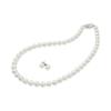 [Sakiya] Shell Pearl Necklace Set 8mm 42cm 40cm 45cm Formal Occasions Pearl White Silver Black Gray Natural EarringsPiercings Box Included Made In