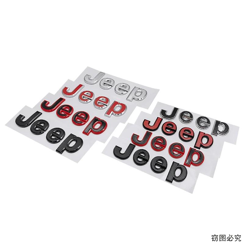 14.3x4cm Car Side Body Badge Trunk Sticker forJEEP Logo Wrangler Grand Cherokee Compass Renegade Patriot Rubicon Liberty JK XJ