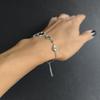 Silver Bracelet Without Stones, Product Weight 4.97 G (2190622)