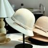 100 Wool Woolen Fisherman'S Hat Children Autumn And Winter French Retro Small Fragrance White Elegant Temperament Top Hat