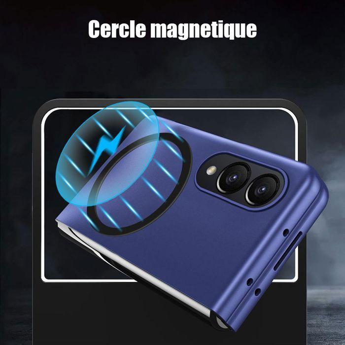 Hoesje voor Samsung Galaxy Z Fold 8, Schokbestendige Bescherming met Magnetische Ring - Marineblauw