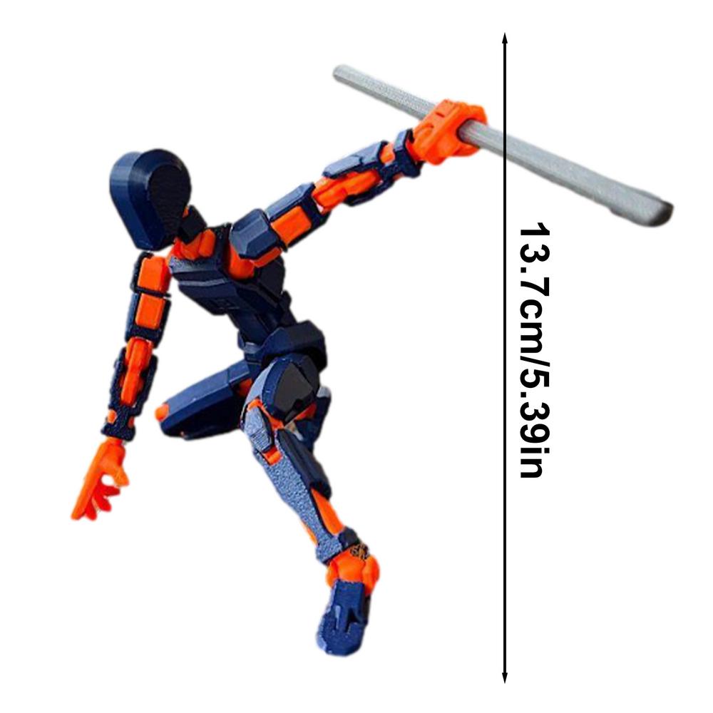 Multi-articular Action Figure Robot 3d Printed Action Figure Assembly Figure Toy Multi-jointed Movable Robot home Desktop Decors
