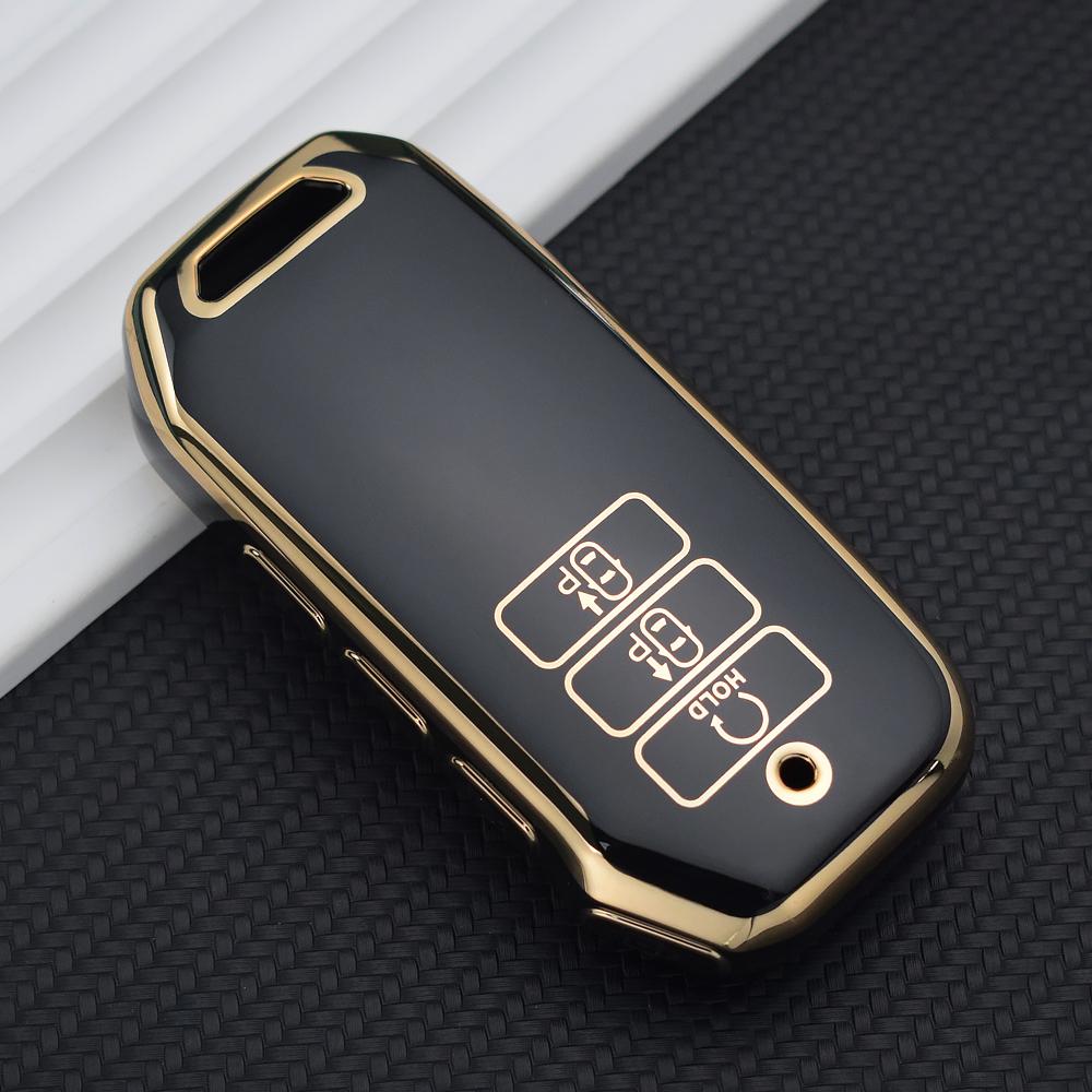 Złote 7-przyciskowe etui na kluczyk samochodowy TPU dla Kia 2022 Sportage 2023 Niro Hybrid 2021 Sorento 2021 2022 MQ4 2022 EV6 GT-Line K8 V6