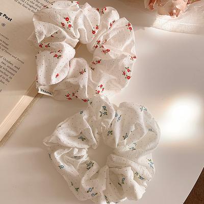 Niedliche florale Scrunchies Damen Mädchen Elastische Haarbänder Accessoires Haargummi Haarreif Kopfschmuck Ornament Pferdeschwanzhalter