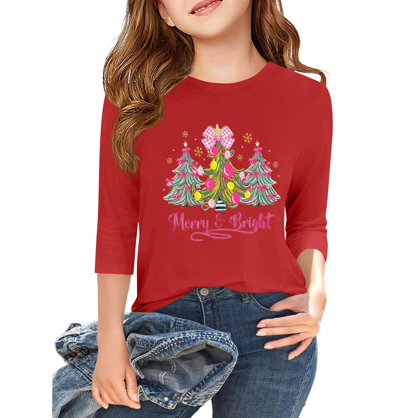 

Детская повседневная футболка с круглым вырезом и принтом «День независимости» с рукавом 3/4 120 красный