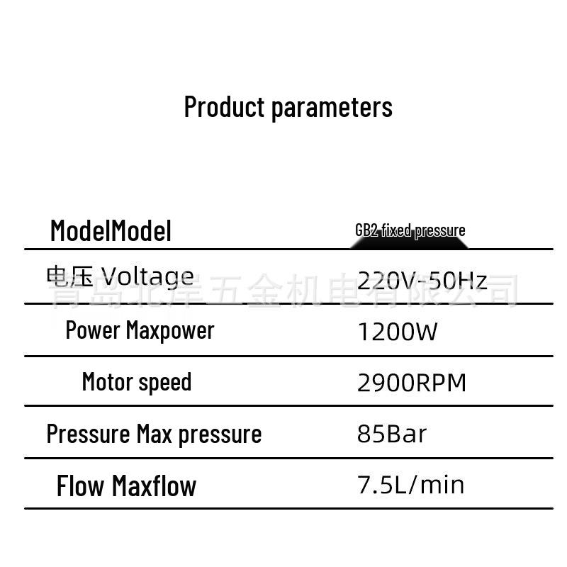 220V Portable Commercial High-Power Ultra Pressure Car Washer