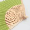 Shoroku LOTUS Folding Day Stylish Design [Nishikawa Shoten] Fan, Boxed, Mother's Gift, (Light Green)