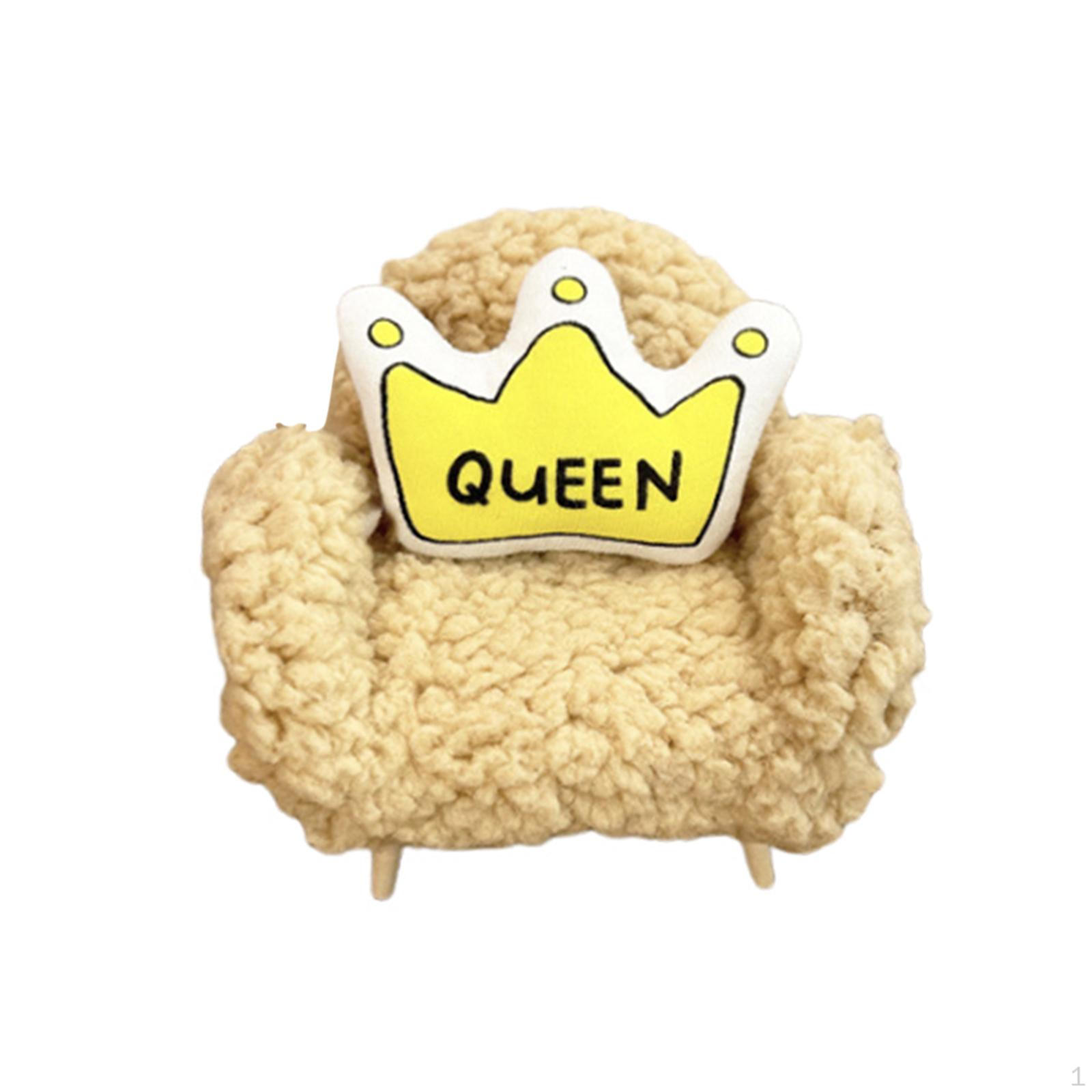 

1/12 кукольный диван ролевые игры реквизит имитация жизни сцена подарок мини мебель модель для BJD жёлтый