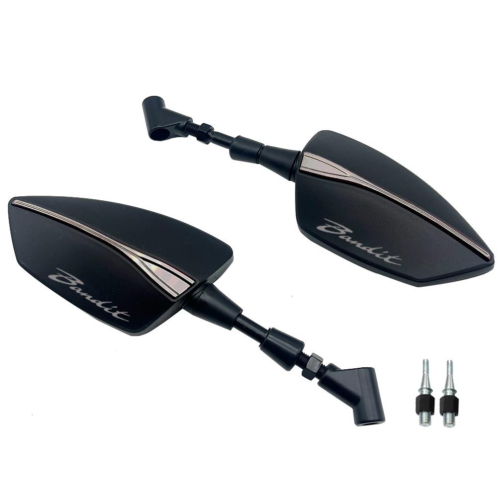 Espelhos Retrovisores Laterais Ajustáveis Universais Para SUZUKI Bandit GSF 400 600 650 650S 1200 1250 S 600S M8/M10
