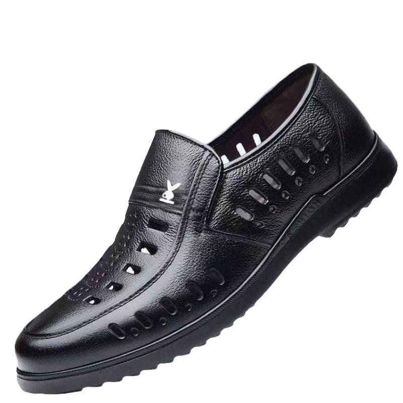 Hollow Summer Plastic British Casual Business Dress Leather Shoes Men's Shoes Single Shoes Casual Shoes Men's Leather Shoes