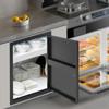 Porte d'accès pour barbecue en acier noir simple 43x58,5 cm, Porte d'armoire de cuisine extérieure, Panneau de porte de barbecue de remplacement, Installation facile