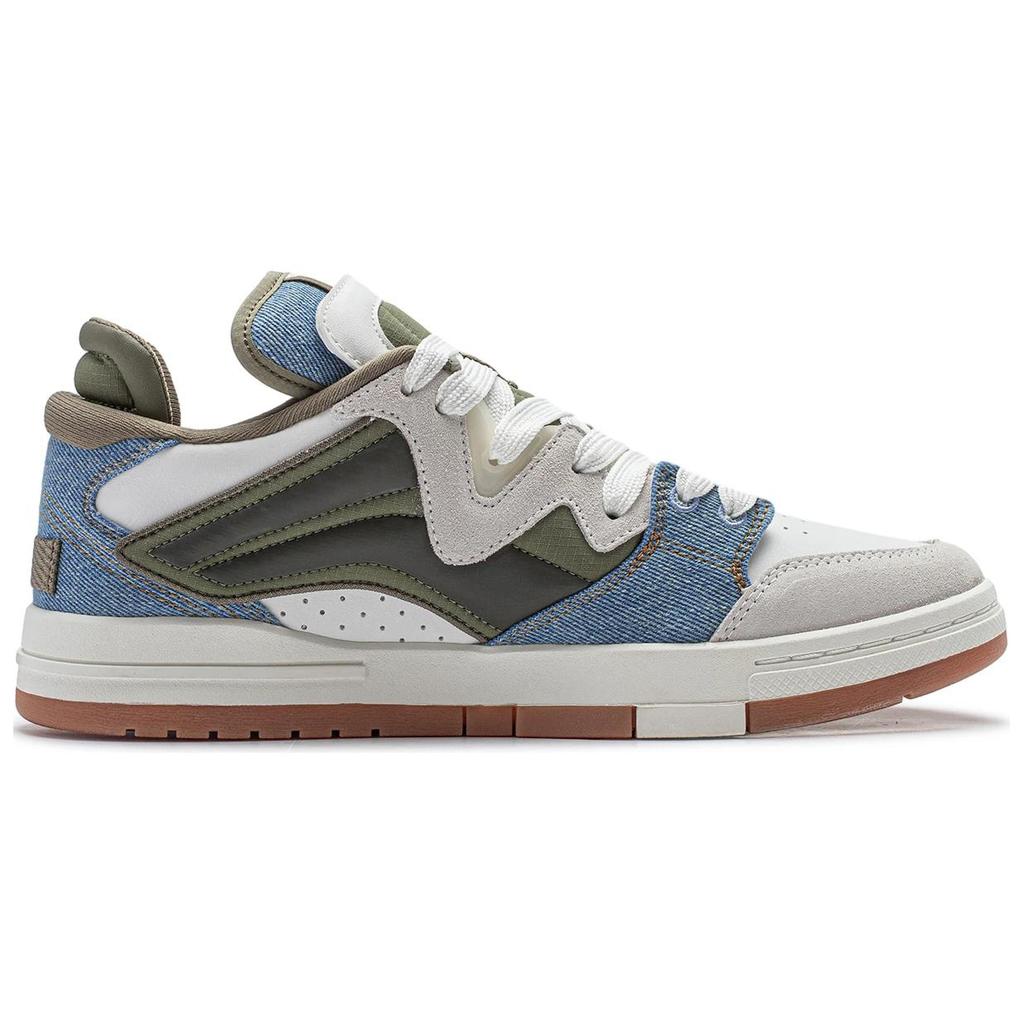 Li Ning We I Pro Soft Bounce Trendy Non-Slip Lightweight Low-Top Skate Shoes Men sneaker White Green AECU003-1