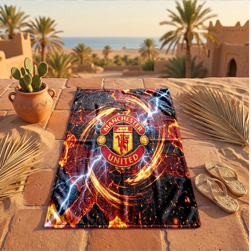Manchester United Print Microfiber Beach Towel Quick Dry Absorbent Large Towel For Beach Swimming Travel
