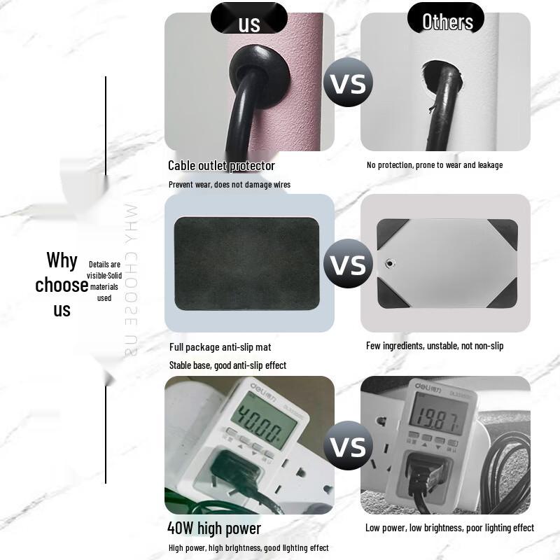 Oeny Half-Moon LED Beauty & Tattoo Lamp